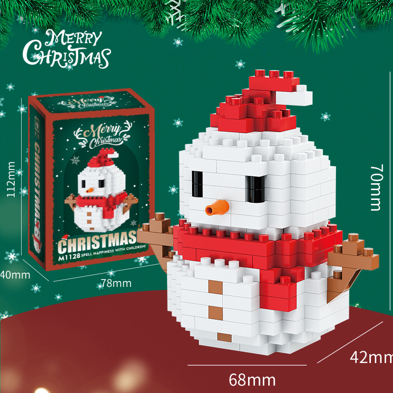 🎄🎅Creative Building Block Christmas Figures – Fun for the Whole Family