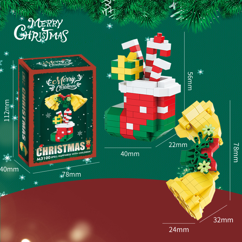 🎄🎅Creative Building Block Christmas Figures – Fun for the Whole Family