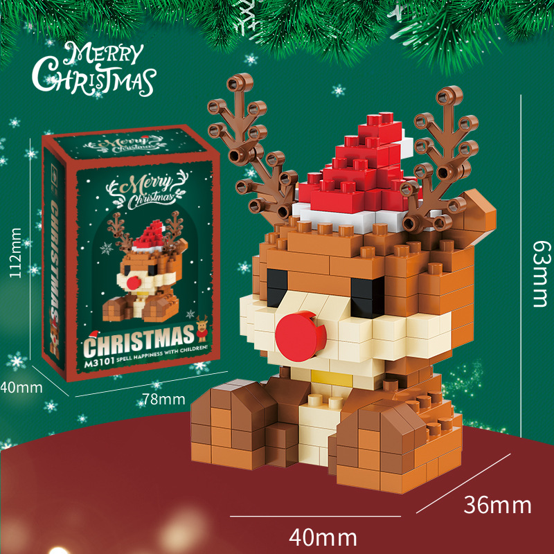 🎄🎅Creative Building Block Christmas Figures – Fun for the Whole Family