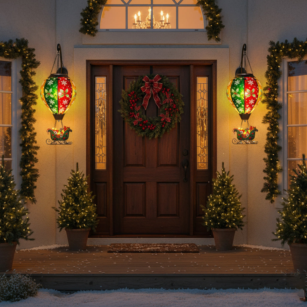 Handmade Hot Air Balloon Solar Flame Lantern-Christmas