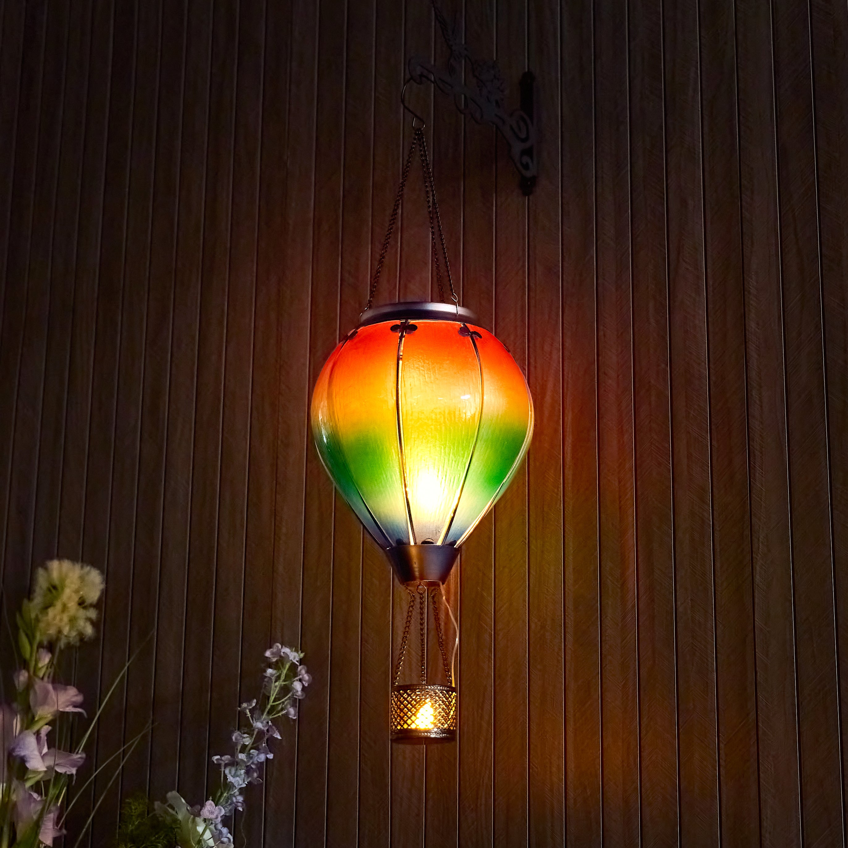 Handmade Hot Air Balloon Solar Flame Lantern-Prism Glow