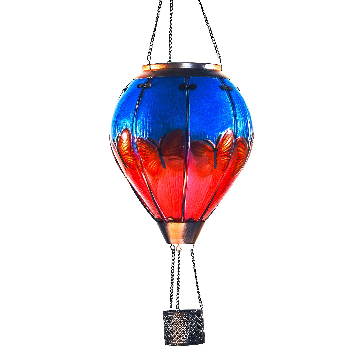 Handmade Hot Air Balloon Solar Flame Lantern-Butterfly Wings