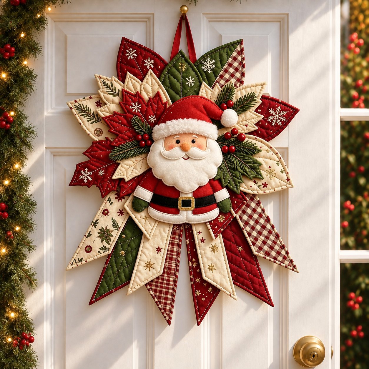 🎄Christmas Quilted Door Hanging DIY🧵 Sewing Kit — Choose Your Design