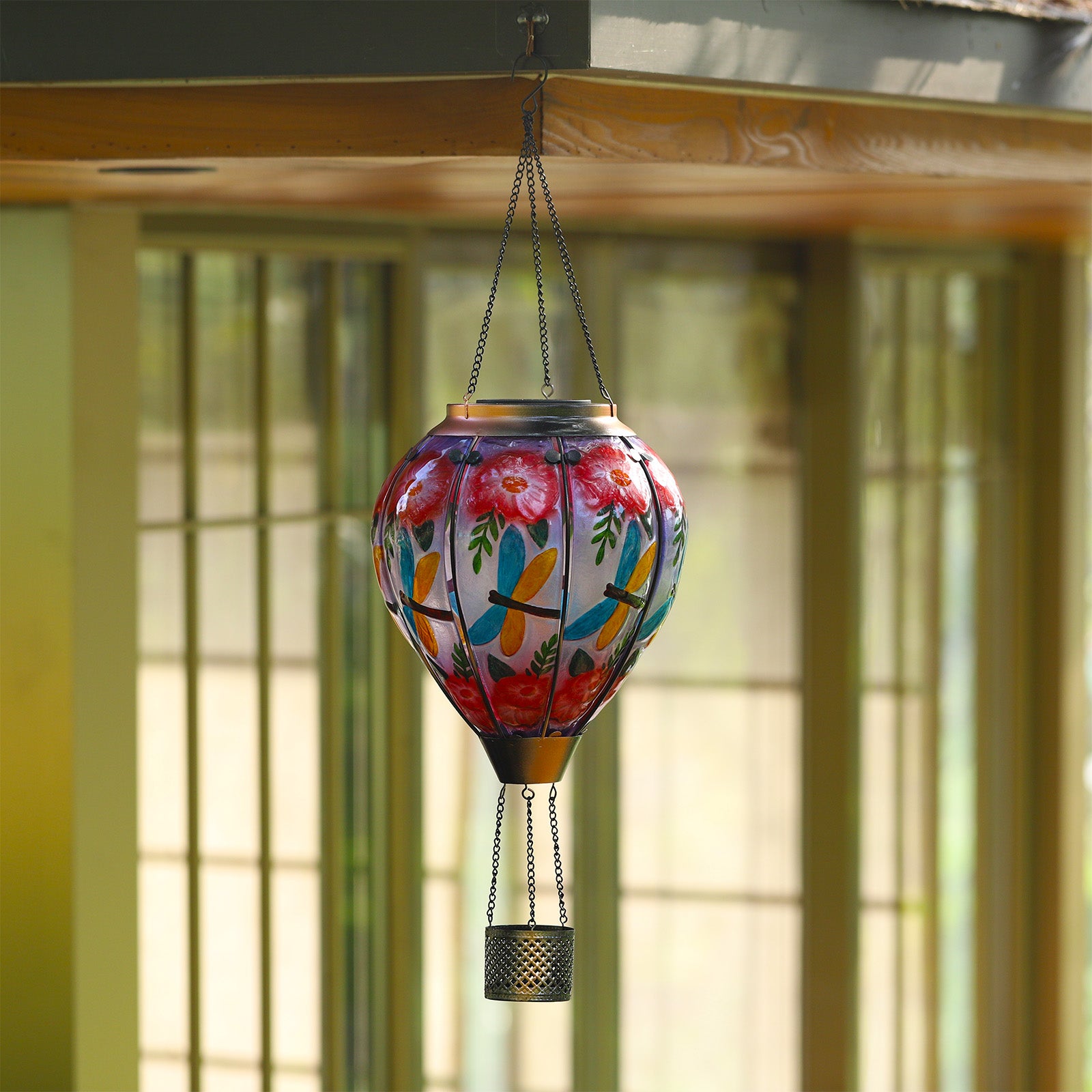 Handmade Hot Air Balloon Solar Flame Lantern-Dragonfly