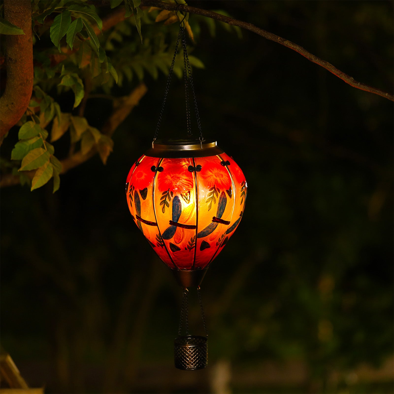 Handmade Hot Air Balloon Solar Flame Lantern-Dragonfly