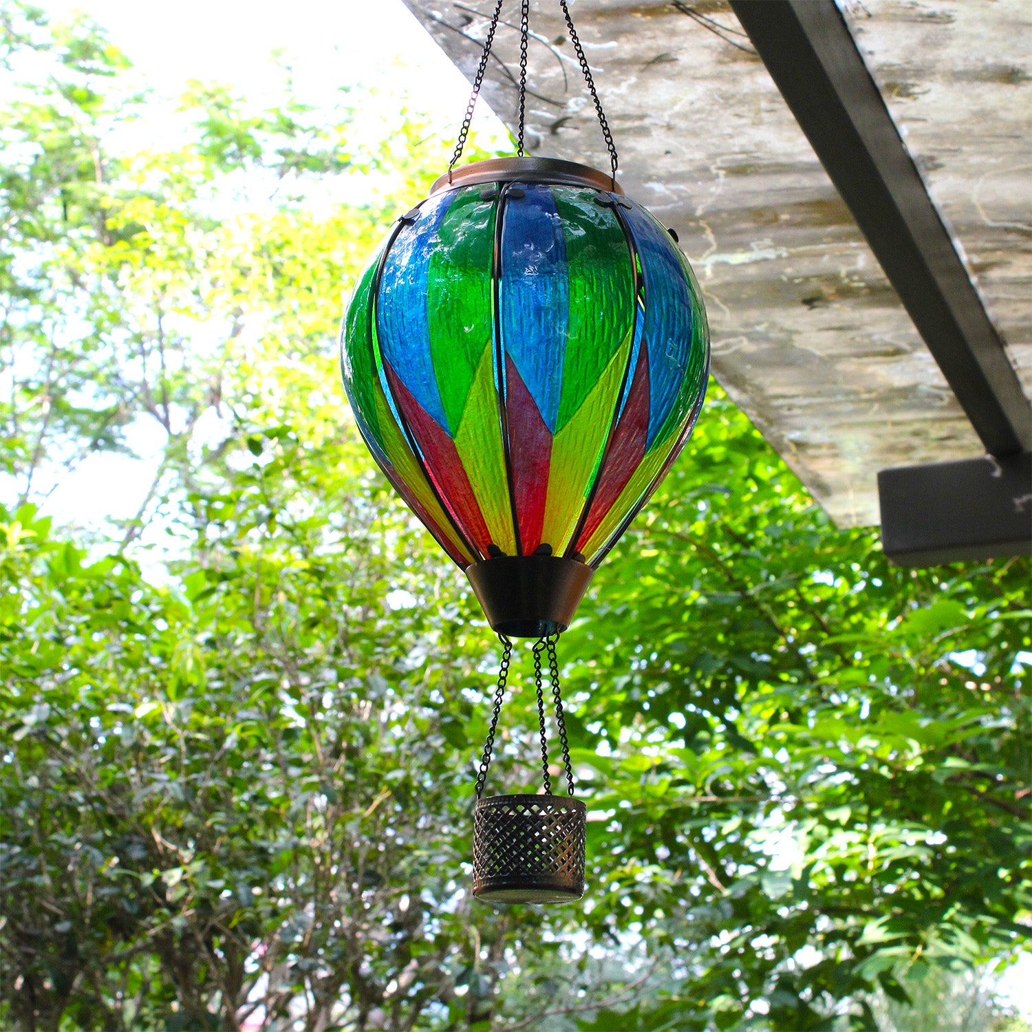 Handmade Hot Air Balloon Solar Flame Lantern-Horizon Ombre