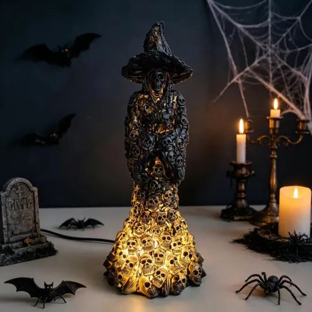 Creepy Skeleton Witch Figurine Decoration💀
