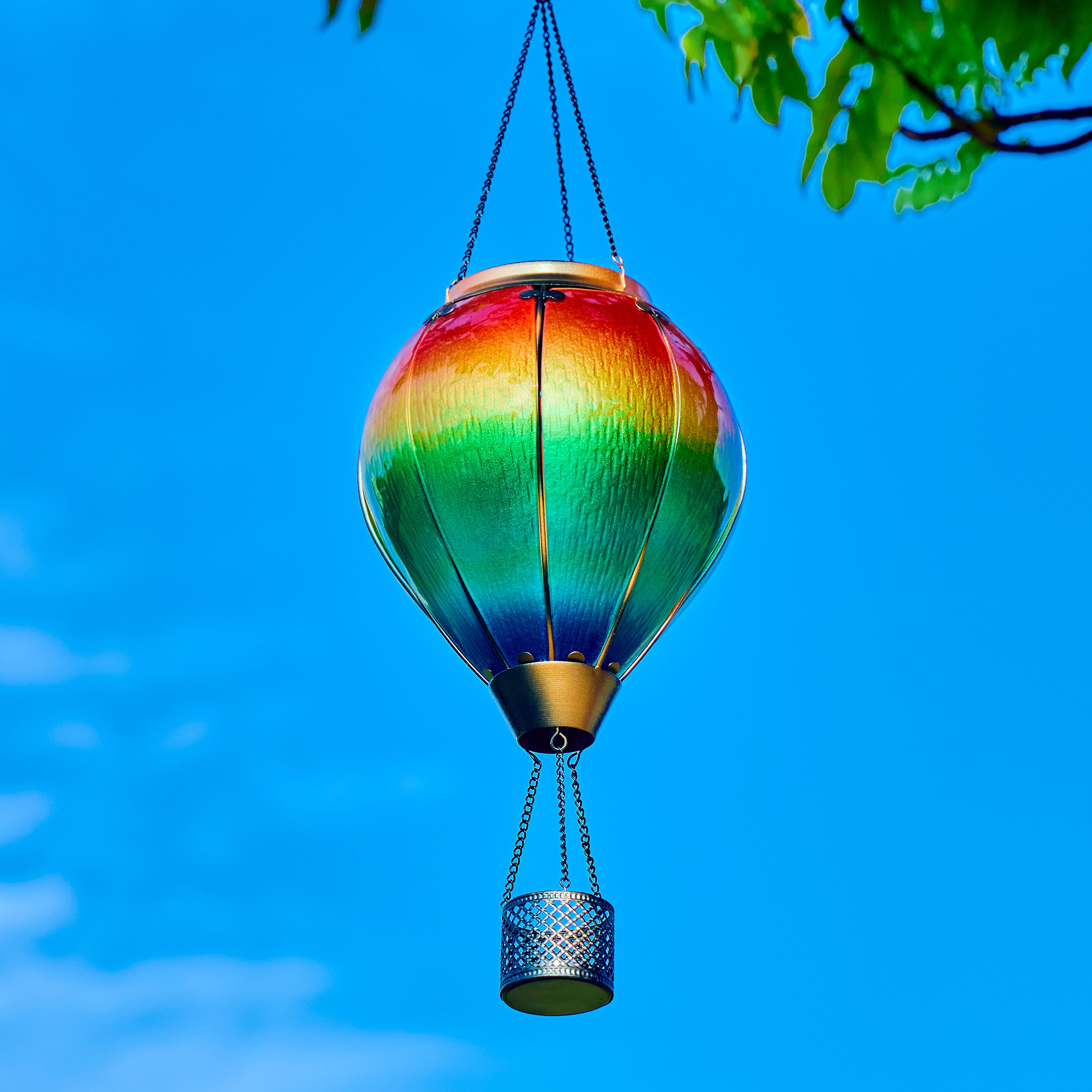 Handmade Hot Air Balloon Solar Flame Lantern-Prism Glow
