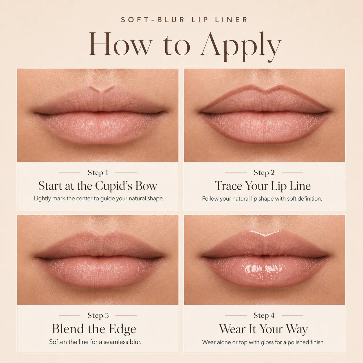 How to get soft fuller-looking lips with Histone Glide Lip Liner