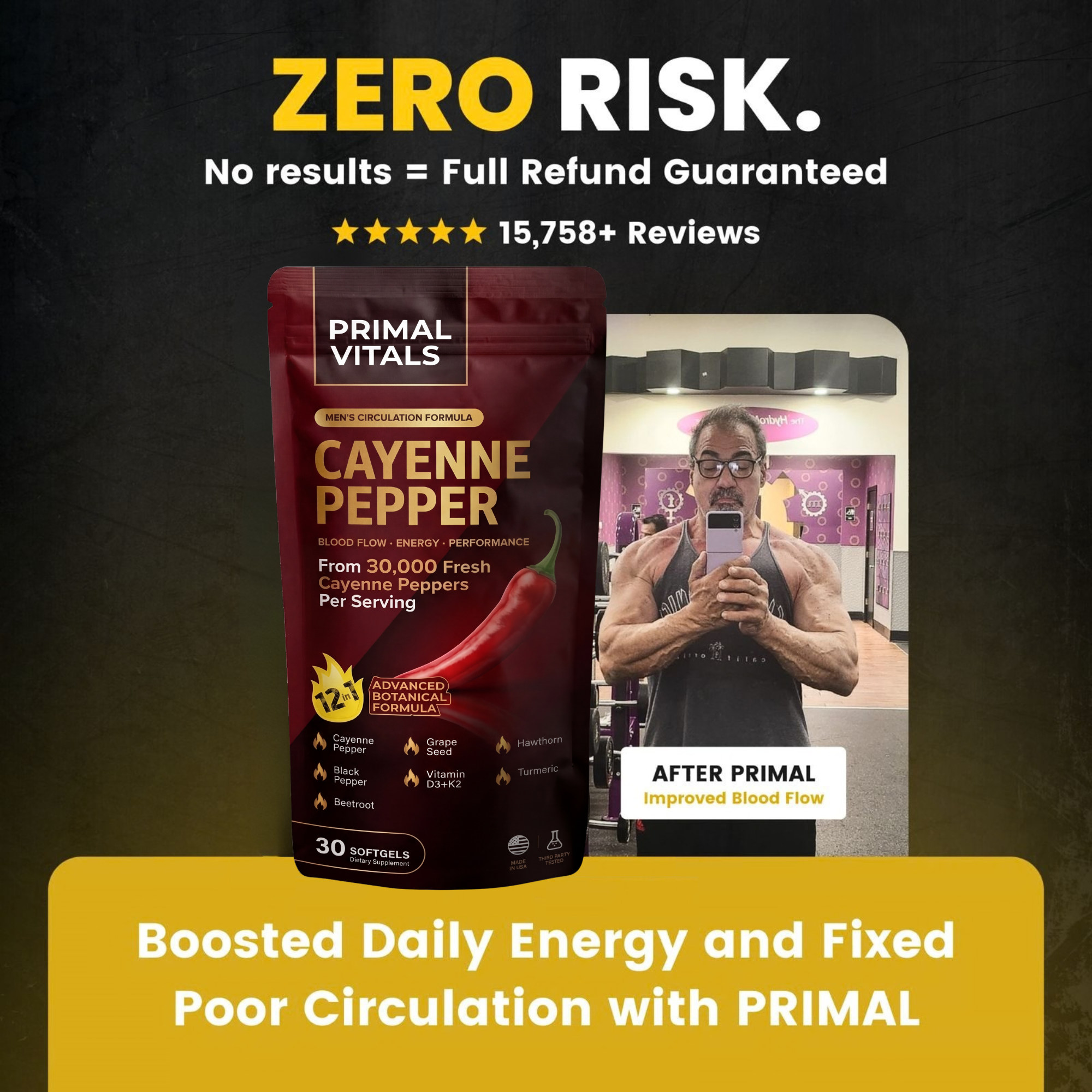 PRIMAL Cayenne Pepper Softgels