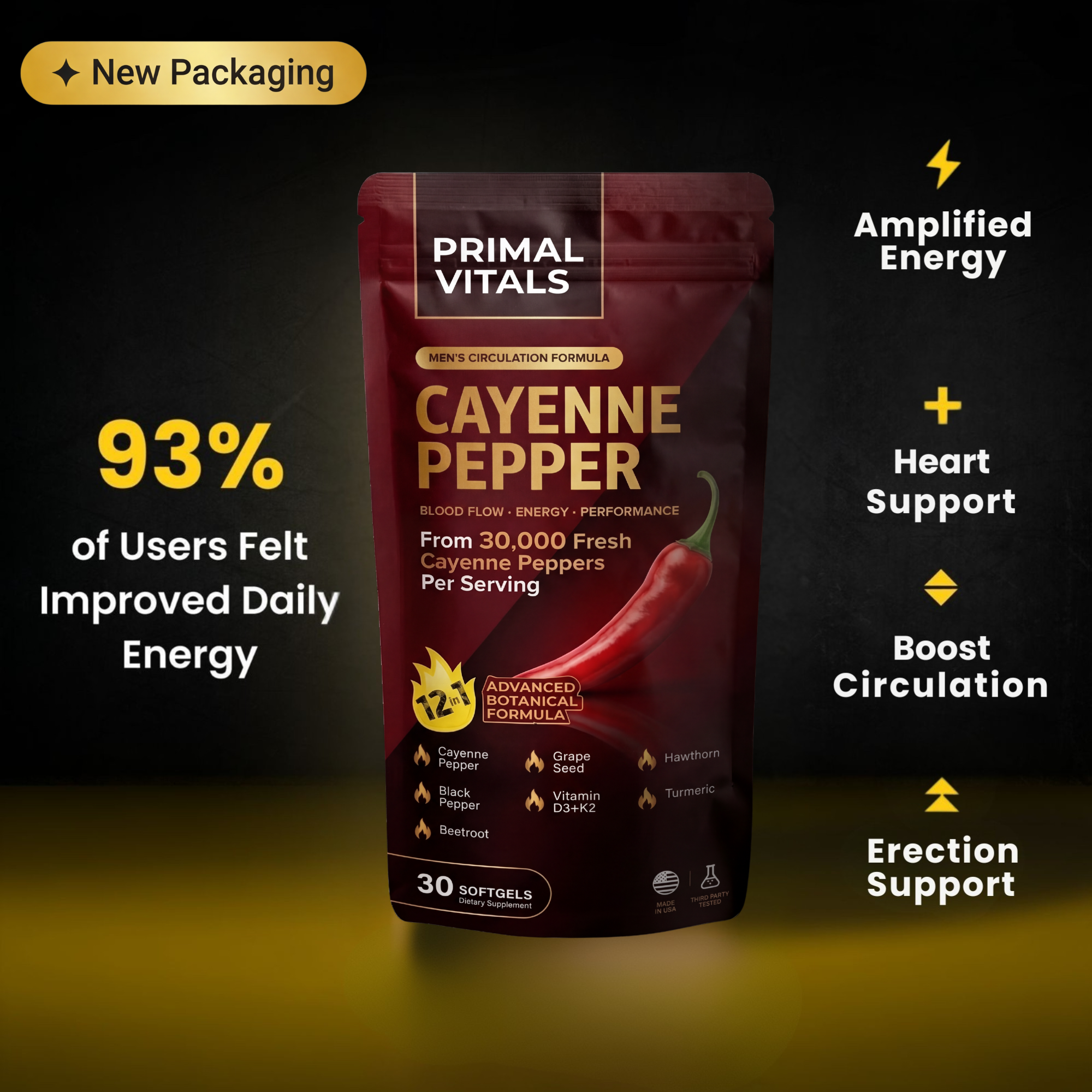 PRIMAL Cayenne Pepper Softgels