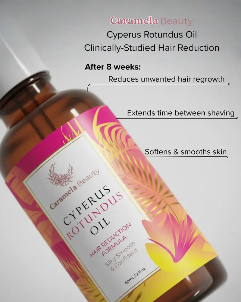 Hair Removal Oil with Natural Ingredients - Cyperus Rotundus Oil for Silky Skin