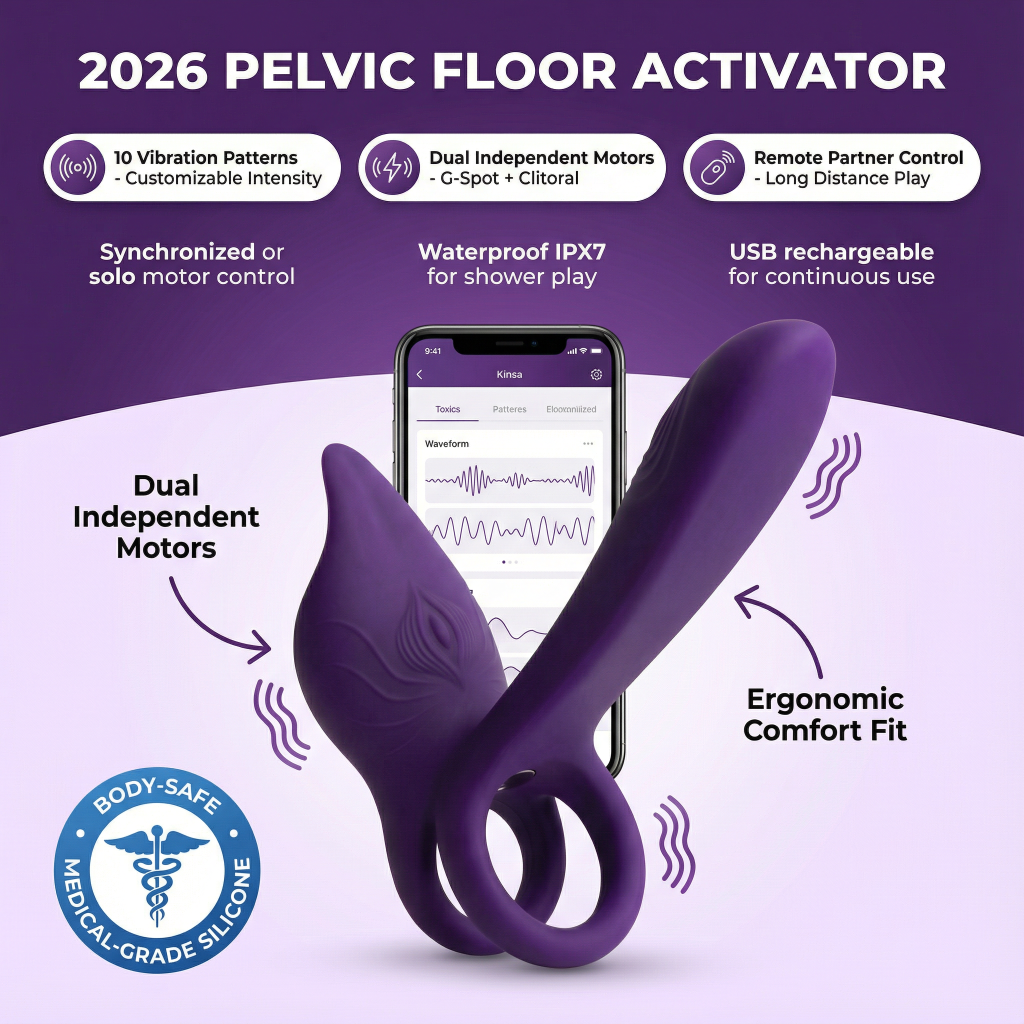 Kinsa 4-1 Couples Pelvic Floor Trainer