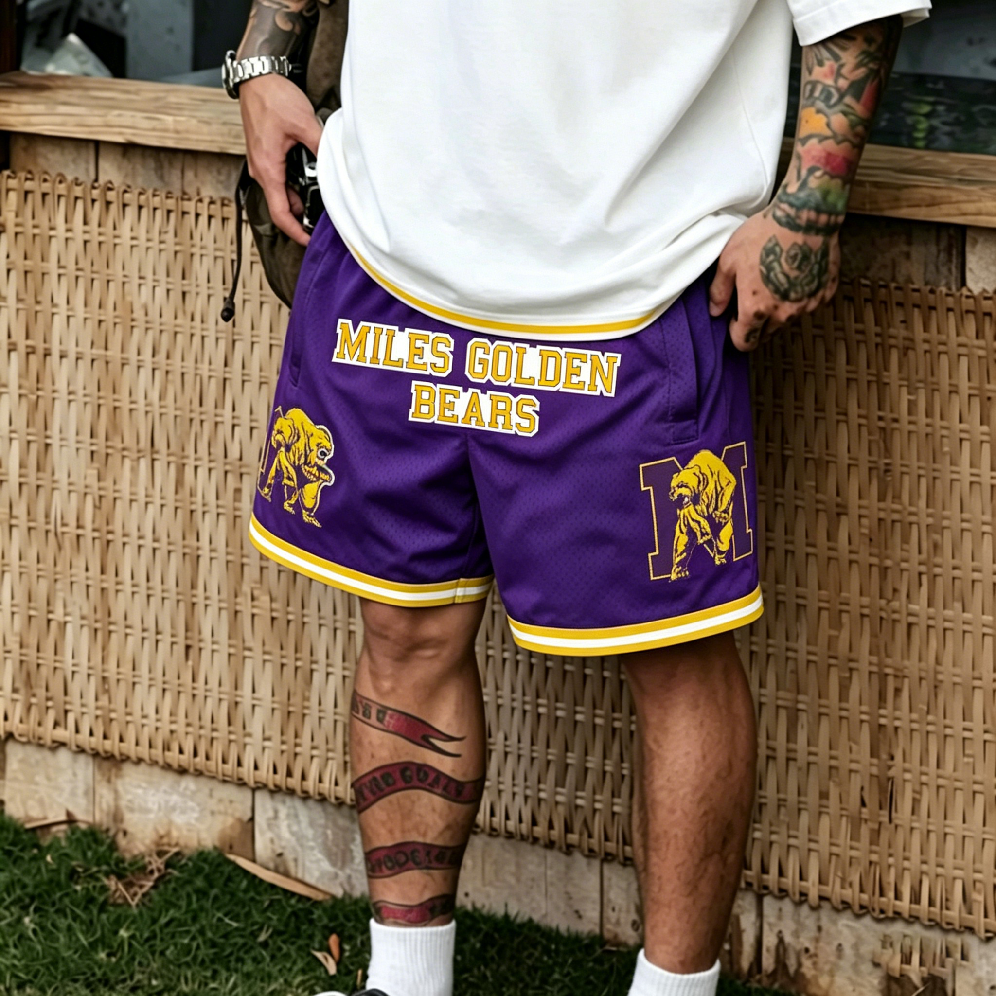 MILES COLLEGE  BASKETBALL SHORTS