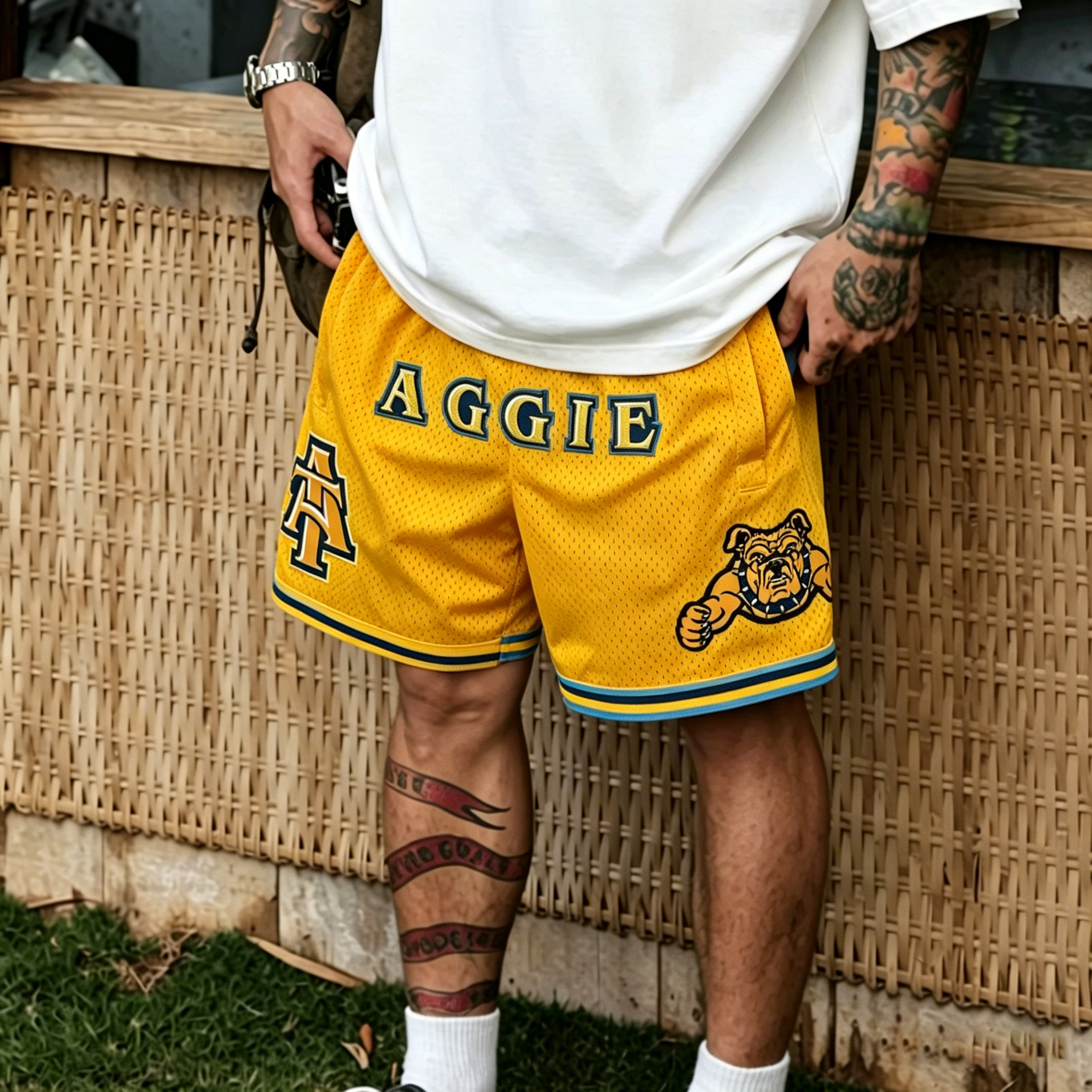 NCAT AGGIE BASKETBALL SHORTS