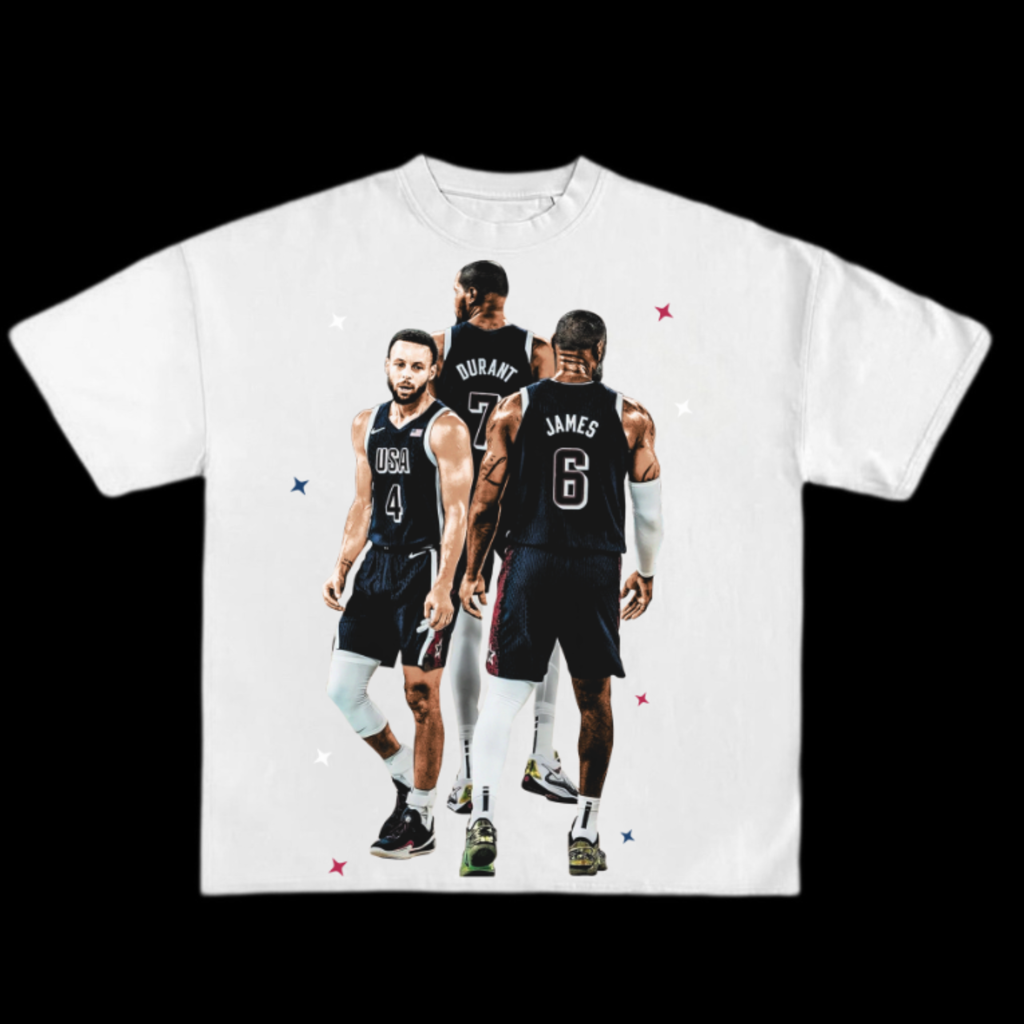 BIG 3” Curry LeBron Durant USA Tee