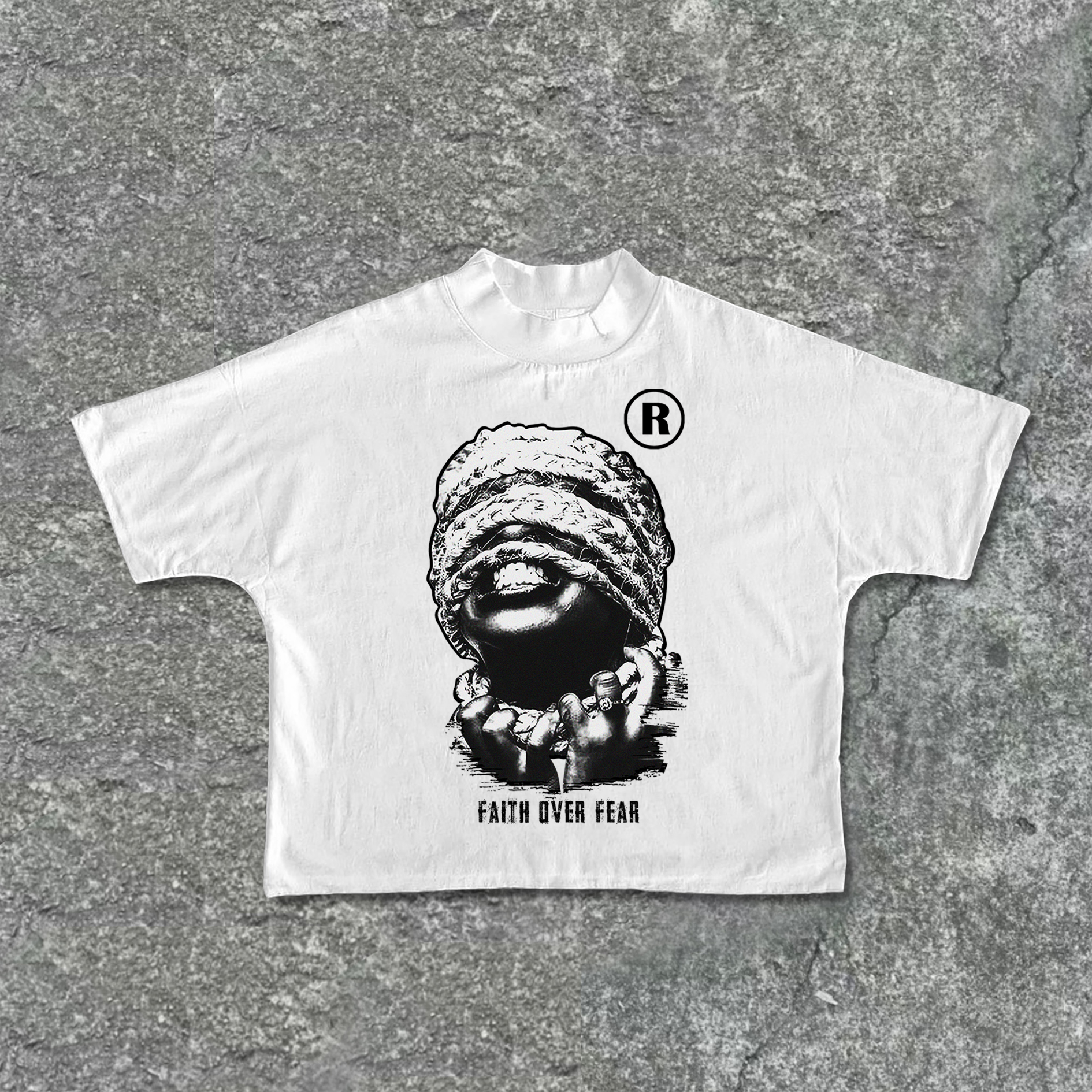 Sopula Mummy Faith Over Fear Graphic Print T-Shirts