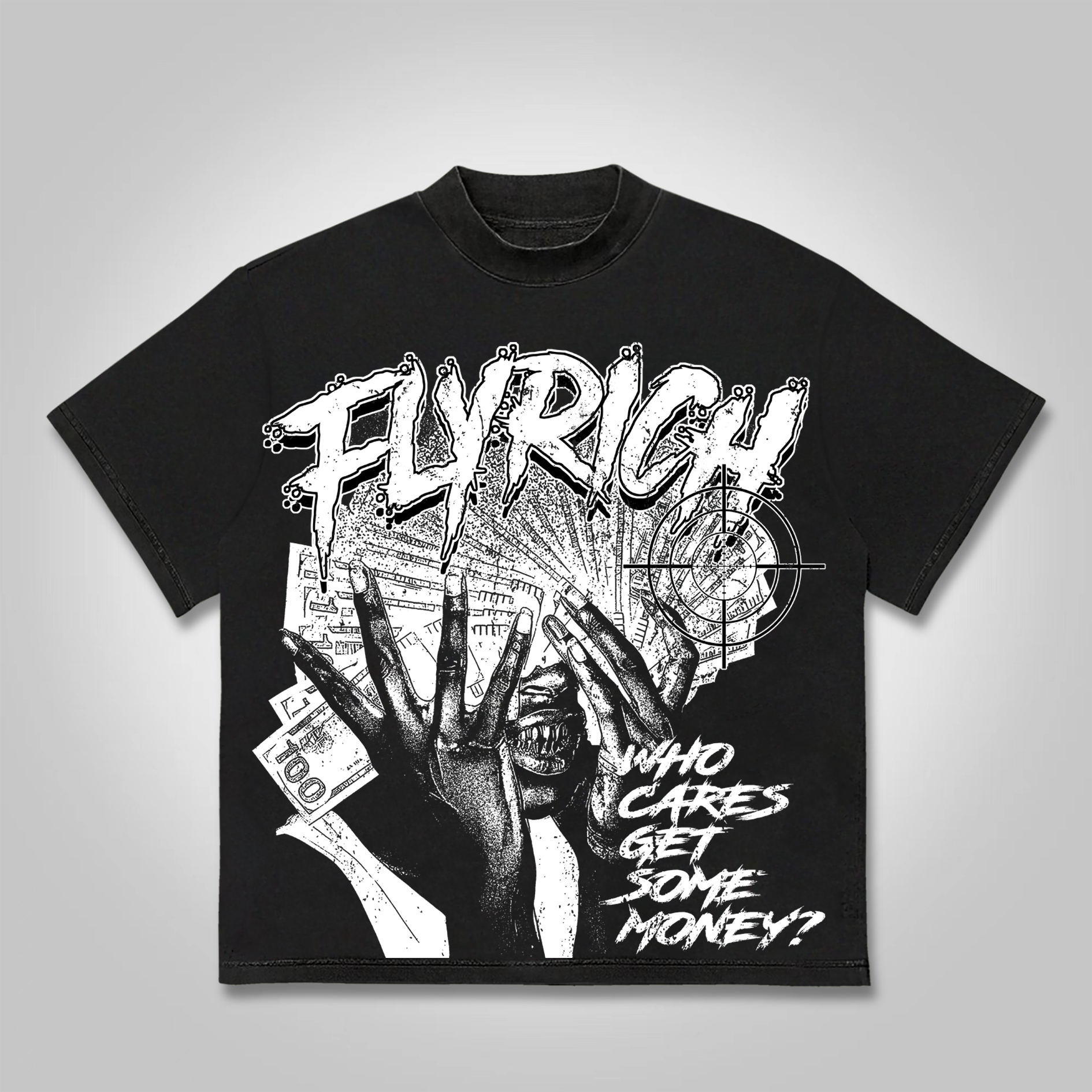Sopula Fly Rich Get Some Money Graphic T-Shirt