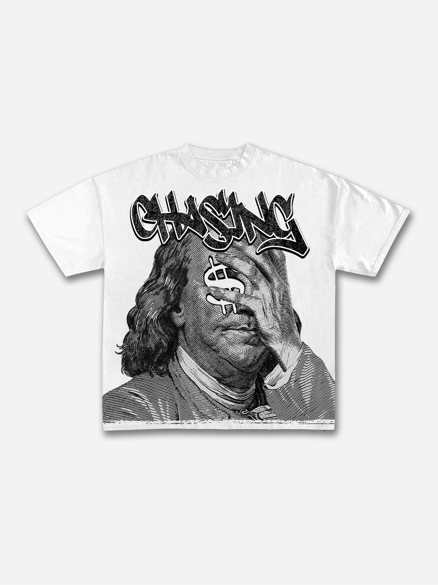 Vintage Chase Money Graphic Print T-Shirt