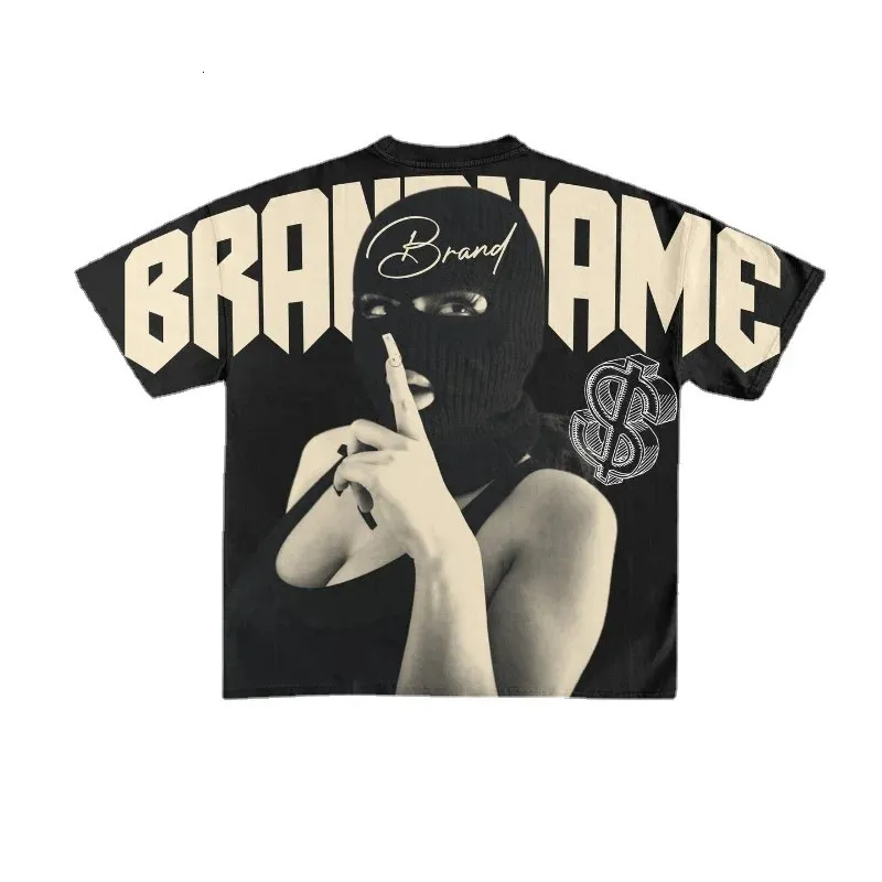 Y2K Hip Hop Big Graphic Print  TEE 