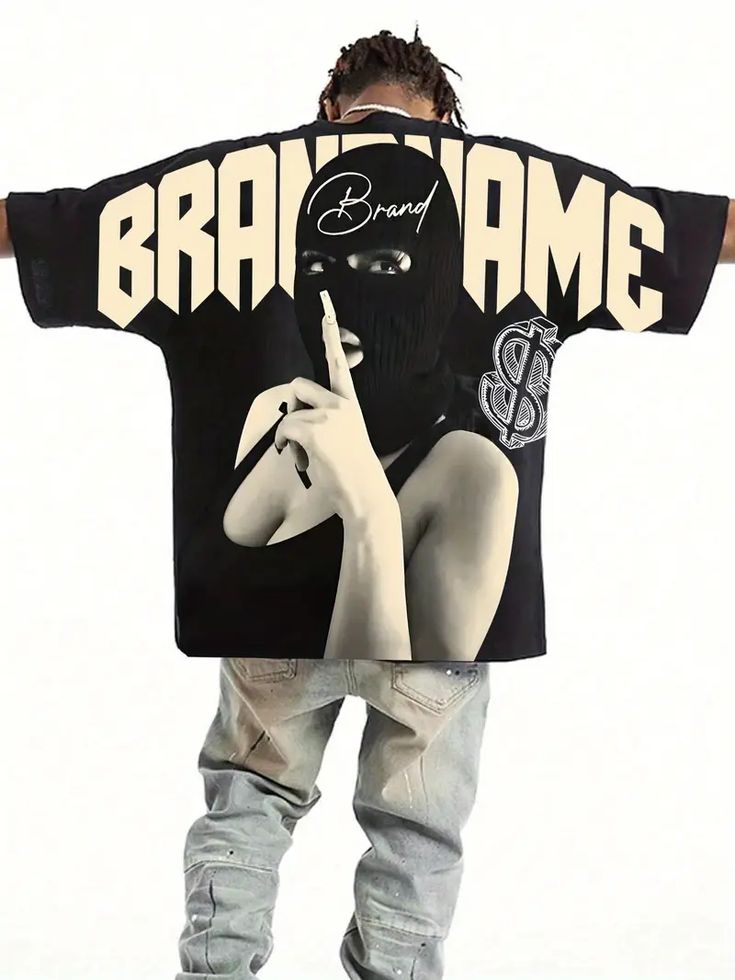Y2K Hip Hop Big Graphic Print  TEE 