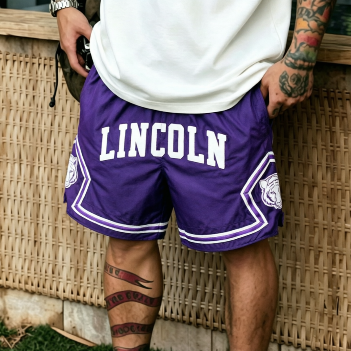 Lincoln Purple Shorts