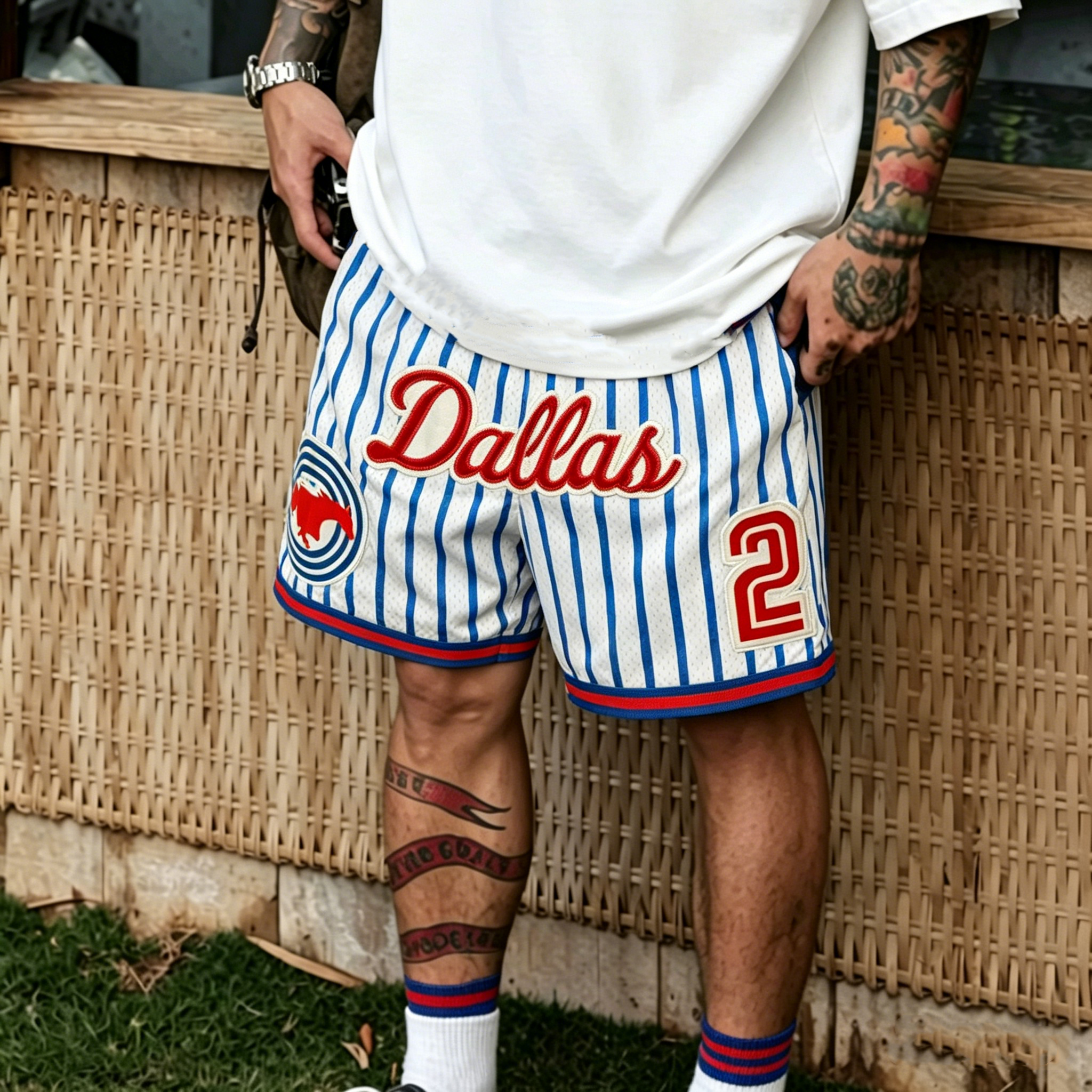 SMU Basketball Shorts