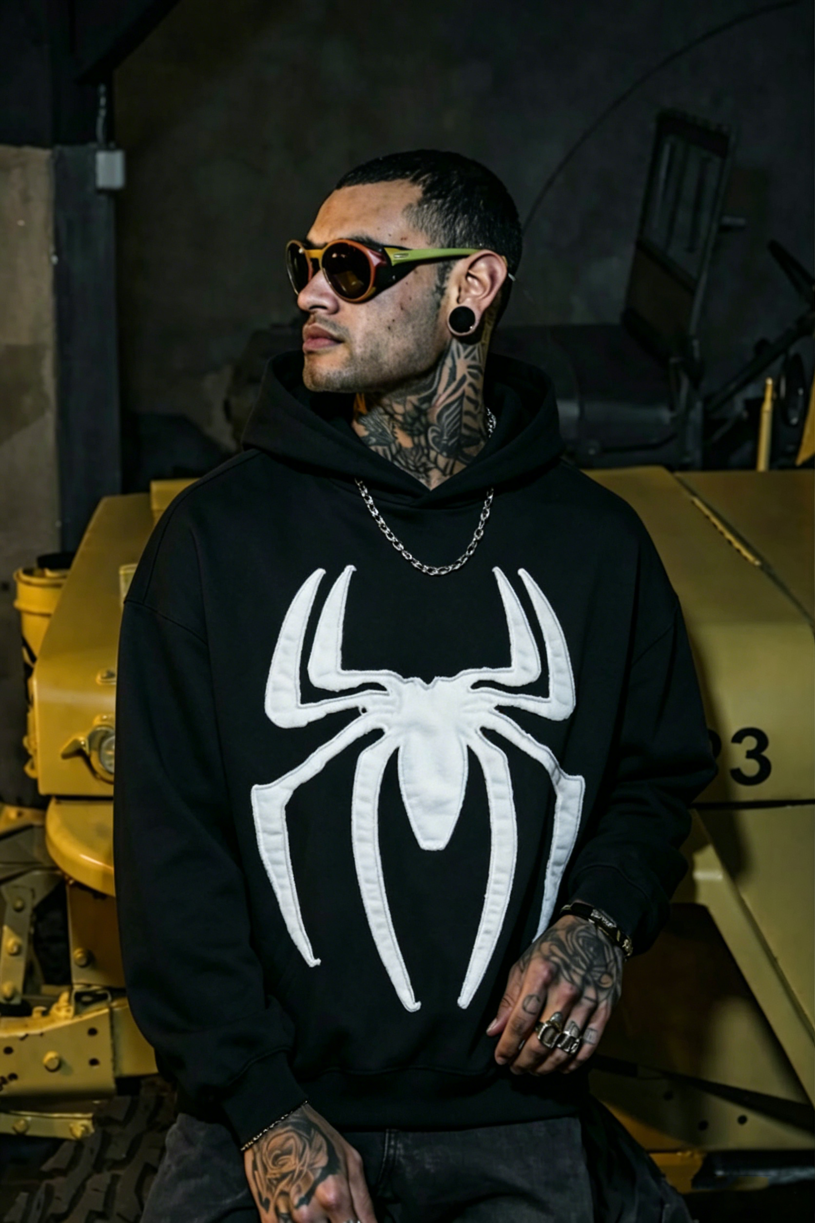 Spider Printed Men's Hoodie