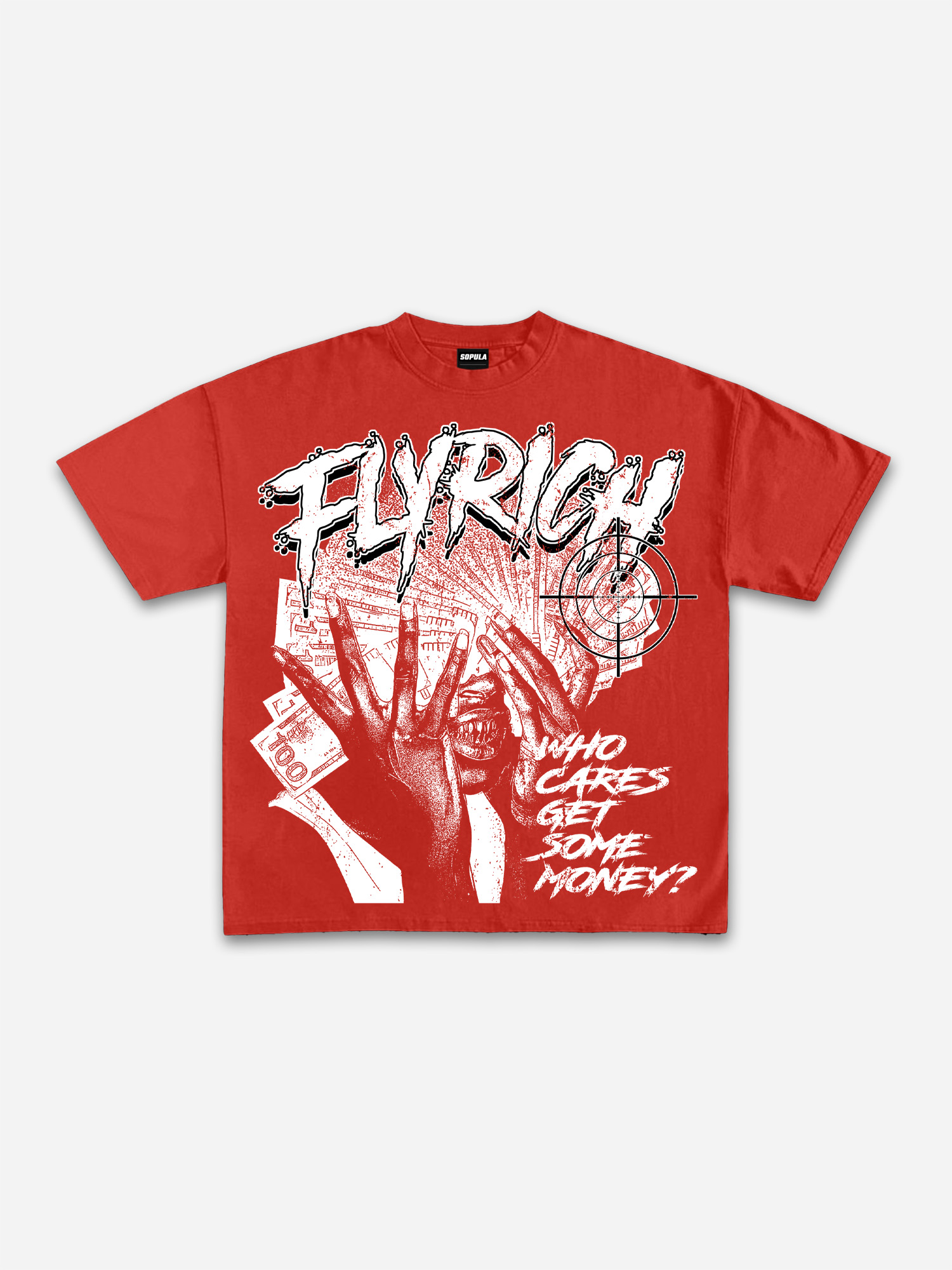 Sopula Fly Rich Get Some Money Graphic T-Shirt