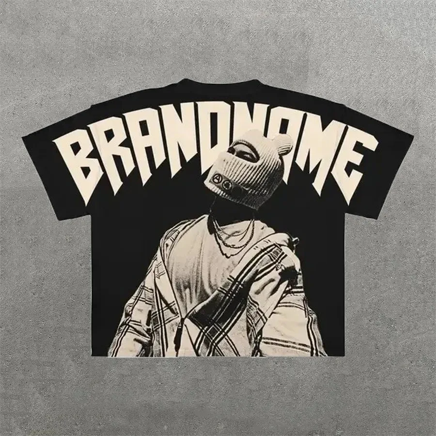 Streetwear Y2K Mens Hip Hop Graphic  TEE 