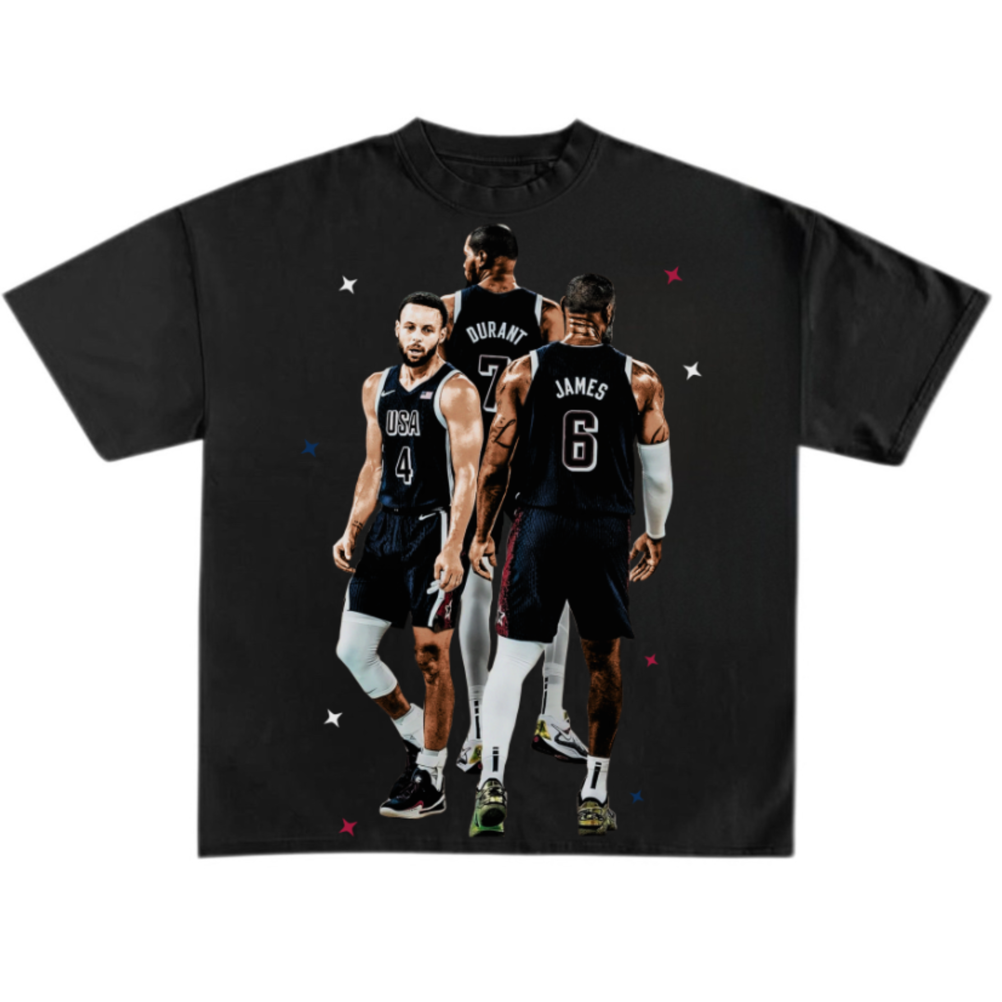BIG 3” Curry LeBron Durant USA Tee