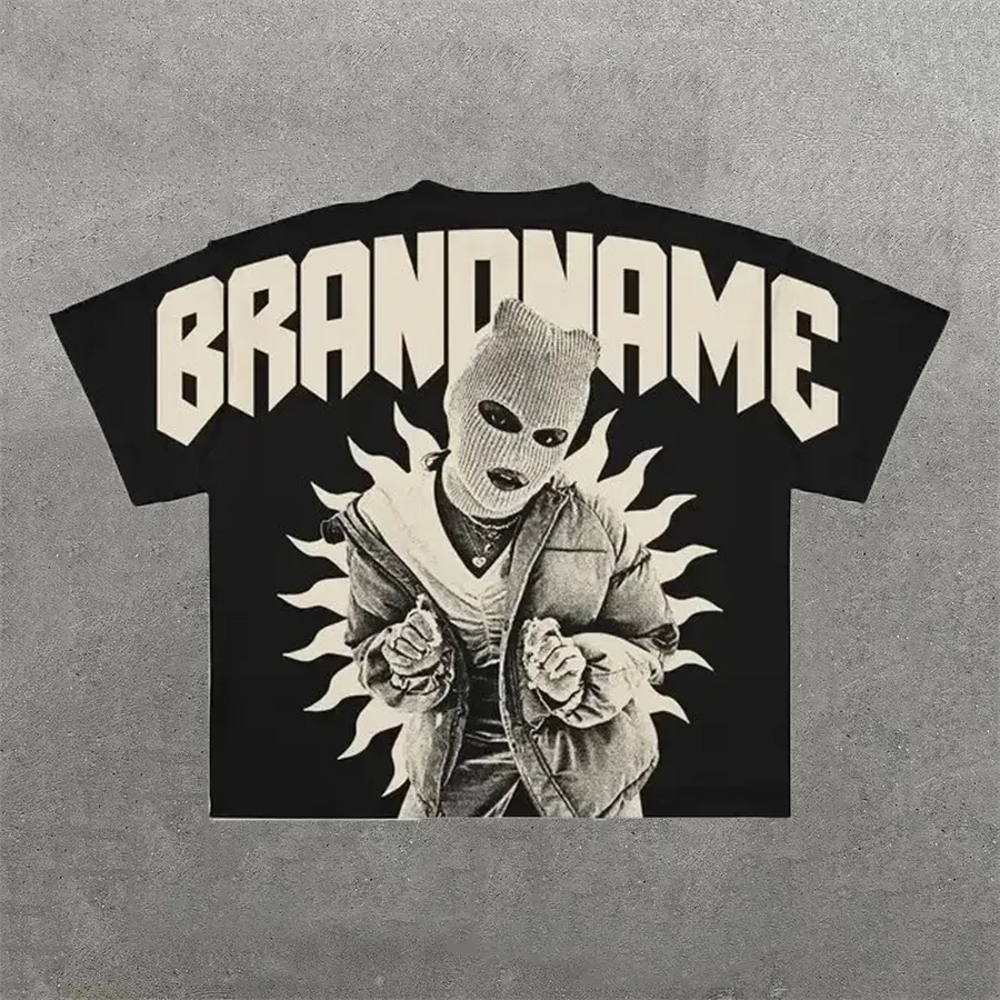 Streetwear Y2K Mens Hip Hop Graphic  TEE 