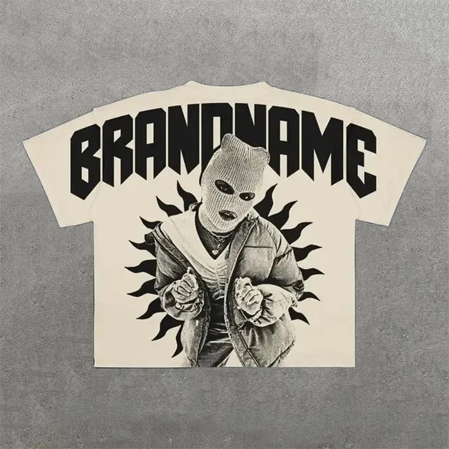Streetwear Y2K Mens Hip Hop Graphic  TEE 