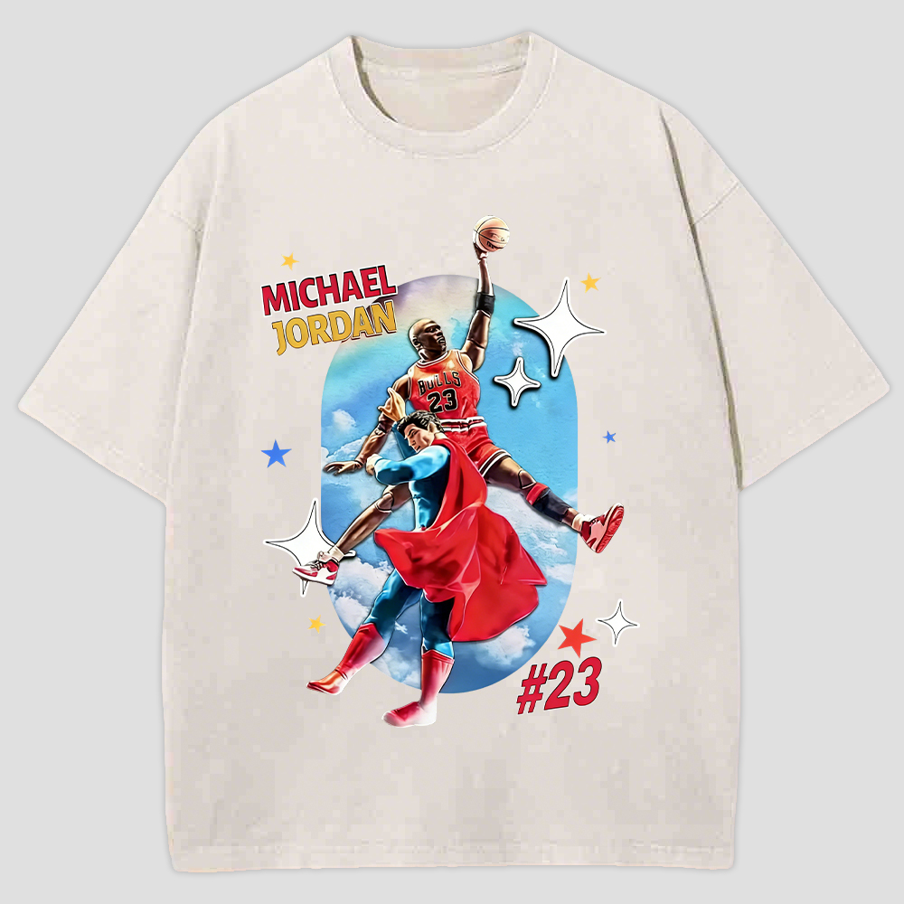 Michael Jordan Printed Men's Washed Tee
