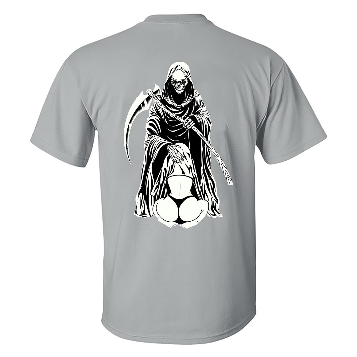 Hiding In The Reaper Crotch Printed Men's T-shirt