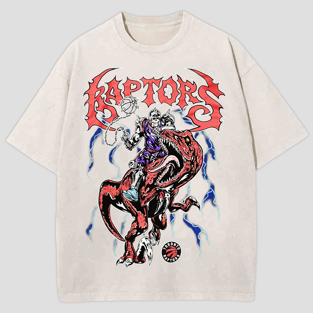 Toronto Raptors Printed Men's Washed Tee