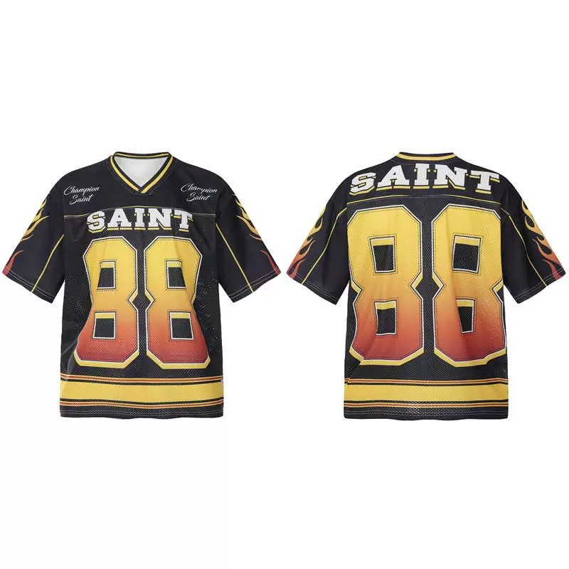 Saint Michael Vintage Trendy Mesh Football Oversized Jersey Shirt