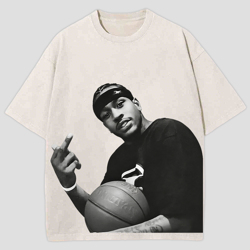 ALLEN IVERSON Printed Men's Washed Tee