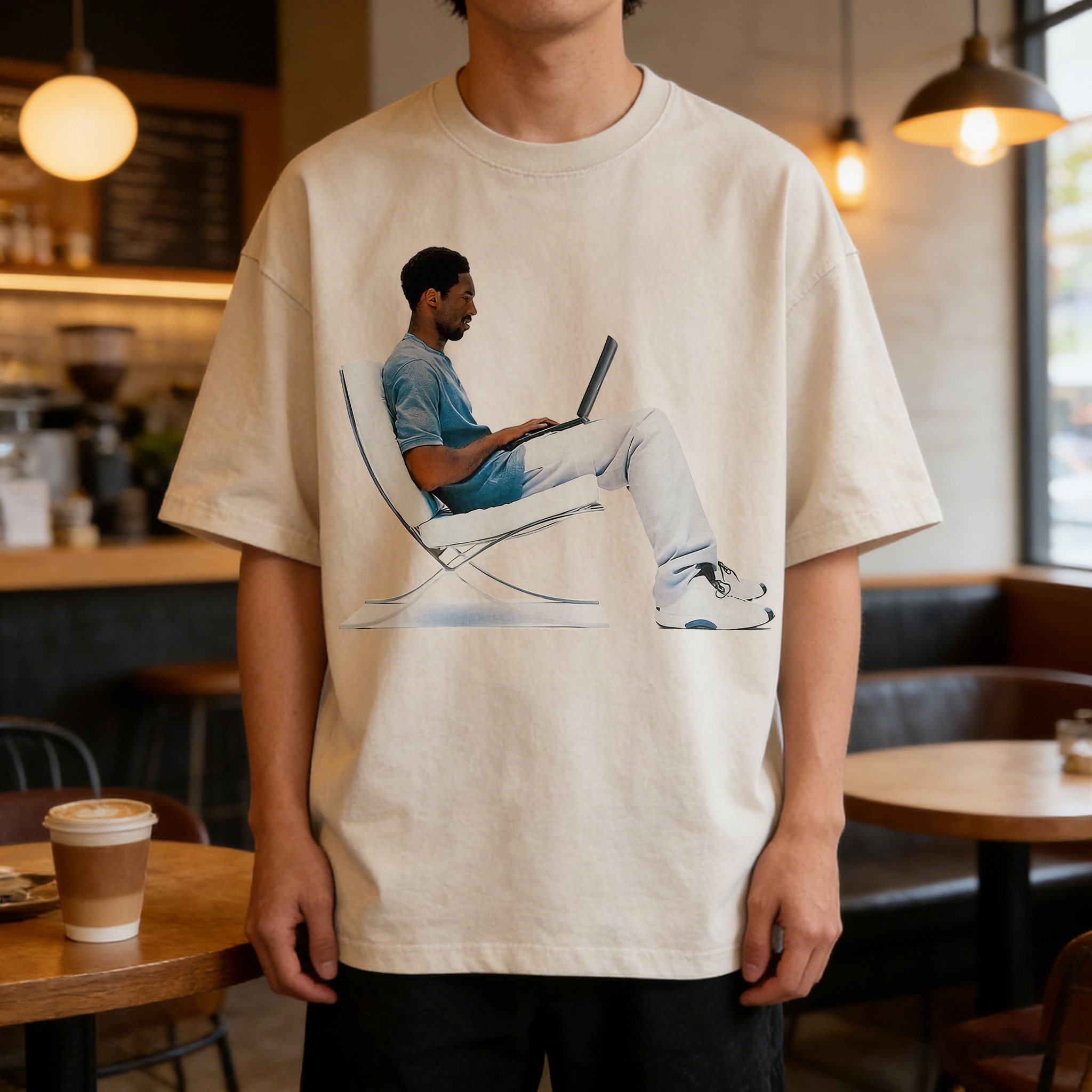 Kobe Bryant Printed Men's Washed Tee