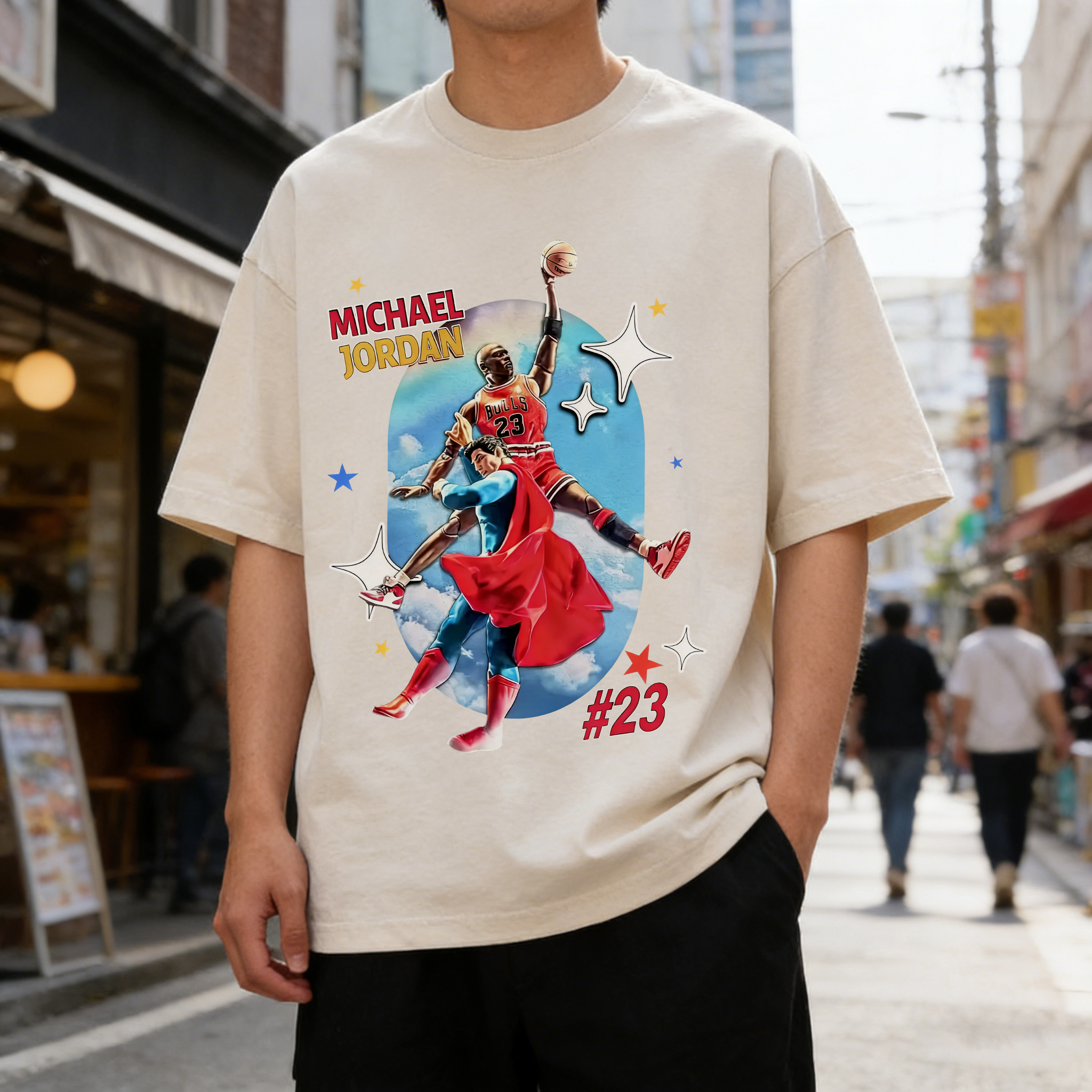 Michael Jordan Printed Men's Washed Tee