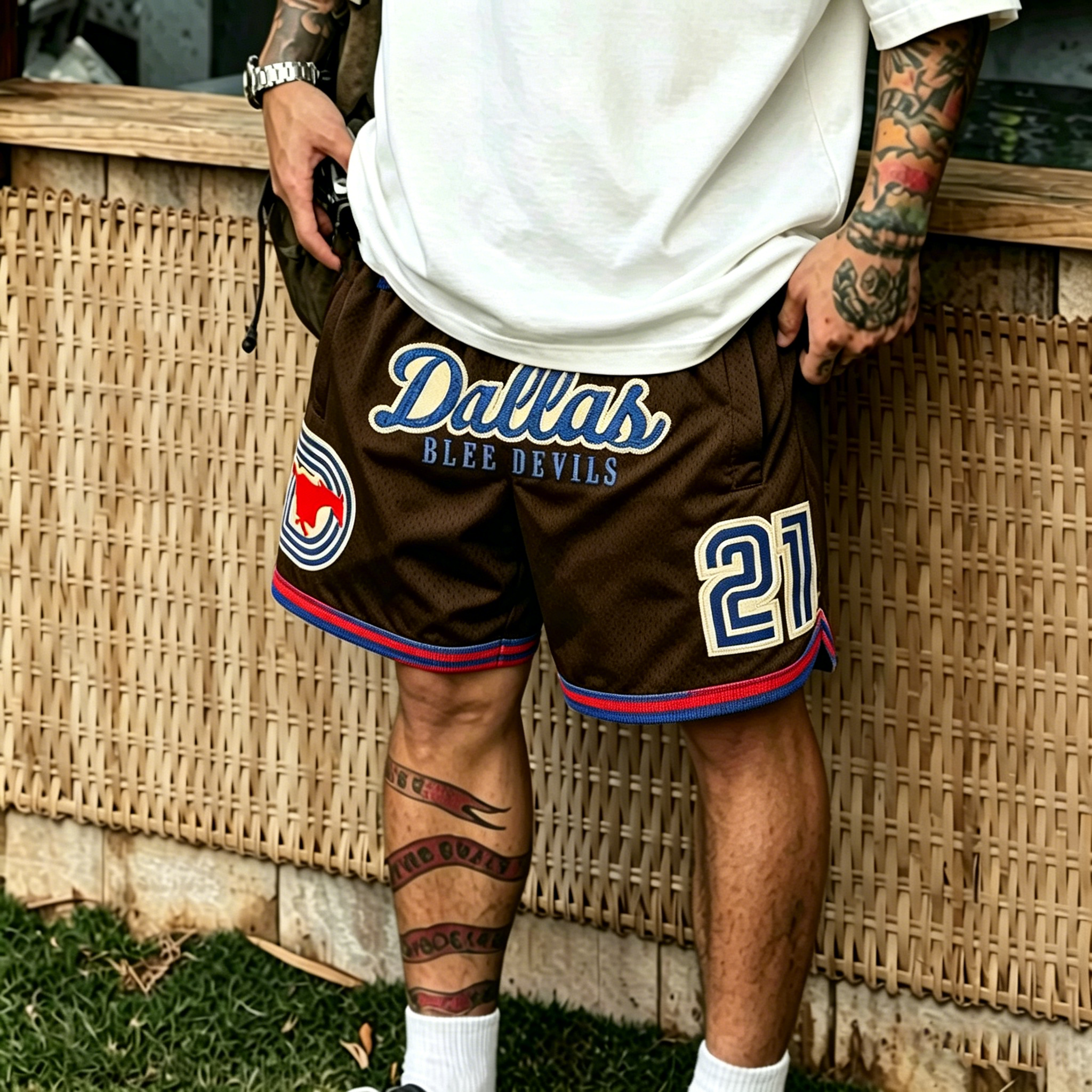 SMU Basketball Shorts