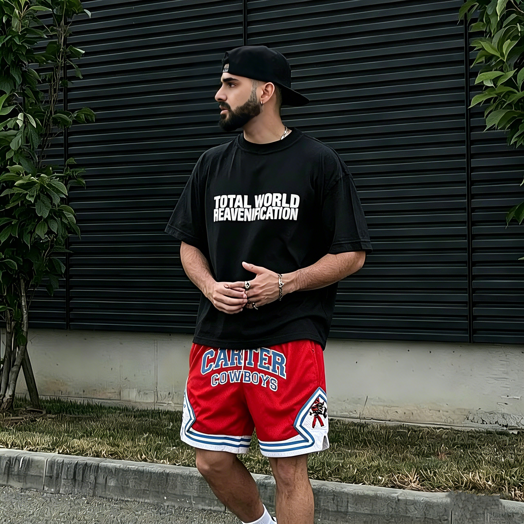 Dallas Carter Basketball Shorts Red 2025 2.0