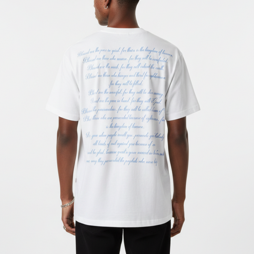 Vintage Scriptures of the Blessed Virgin Mary Graphic T-Shirt