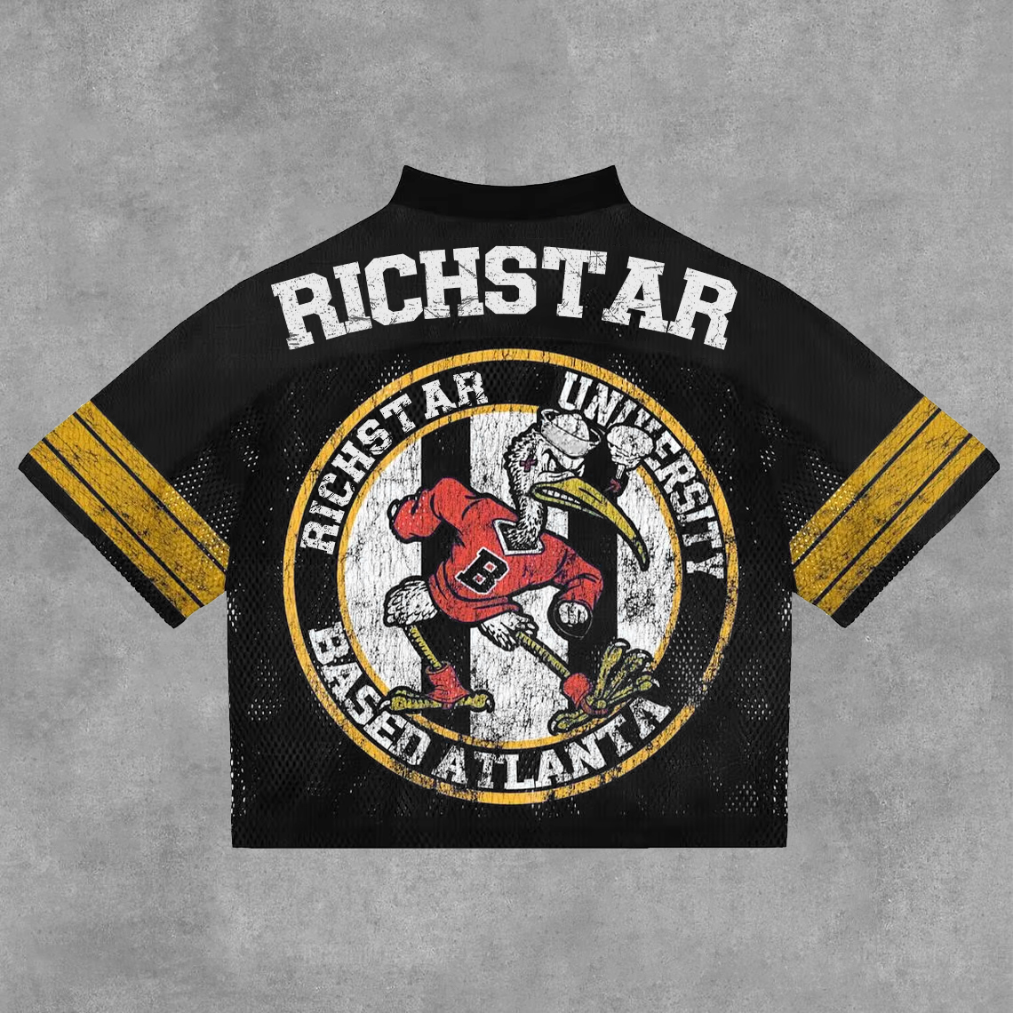  Vintage Rich Star No 69 Graphics Blokette Blokecore V-Neck T-Shirt