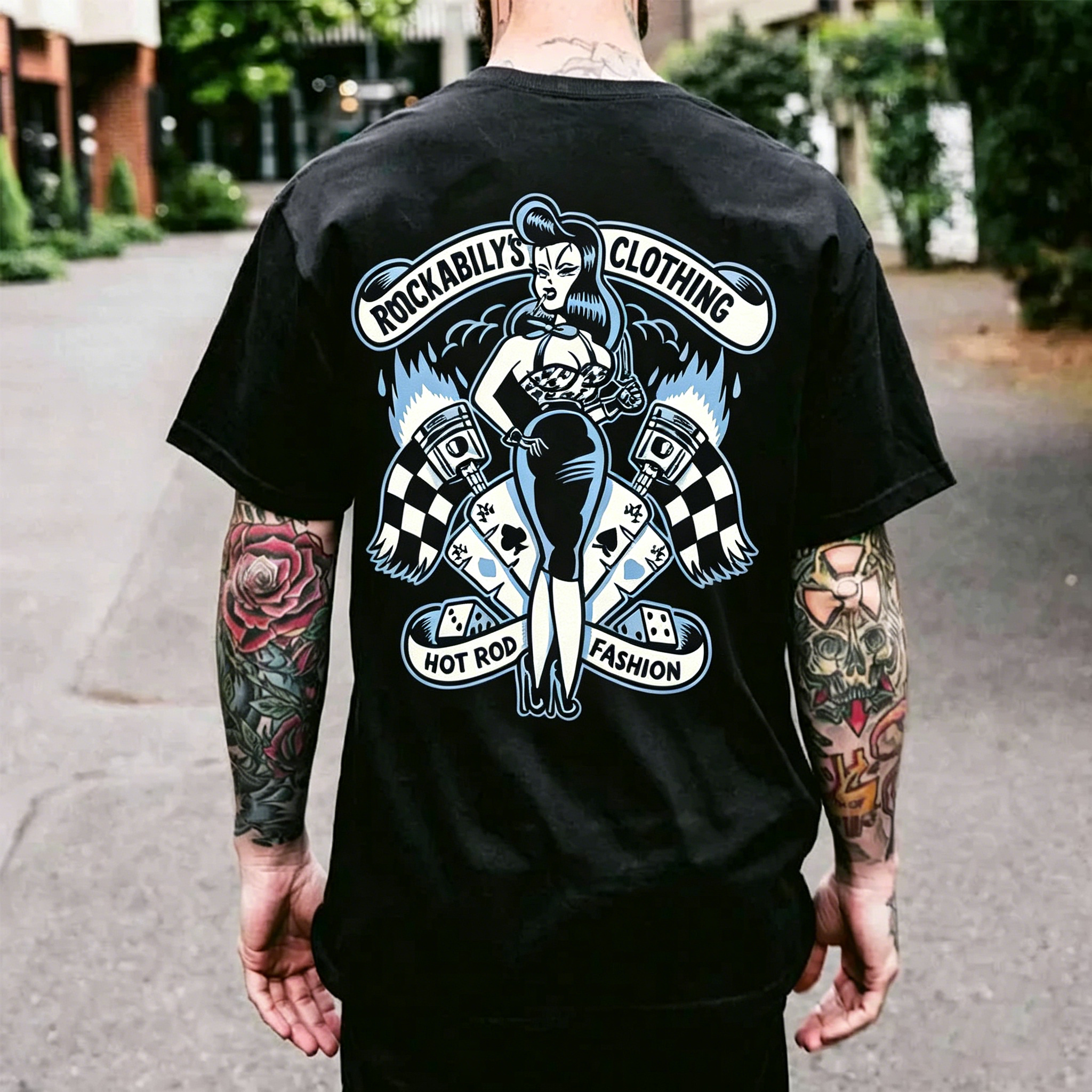 Hot Rod Fashion Printed Men's T-shirt