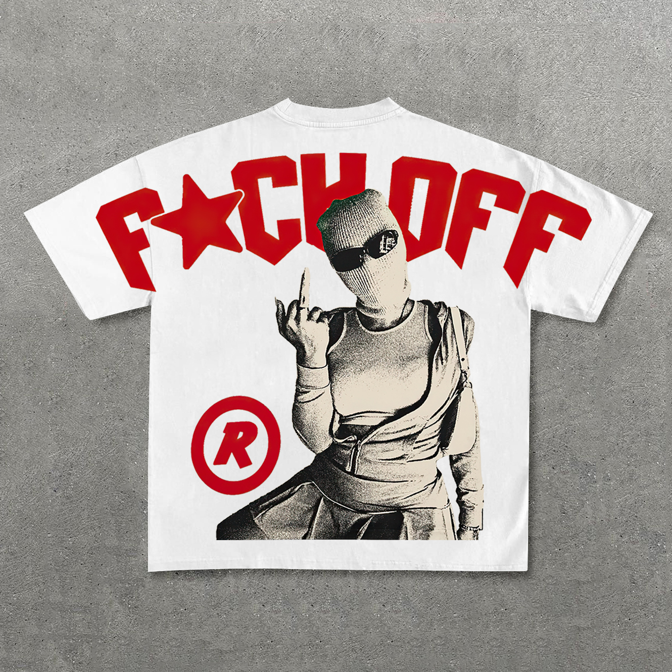 Vintage Y2K F*CK OFF Graphic 100% Cotton Short Sleeve T-Shirt