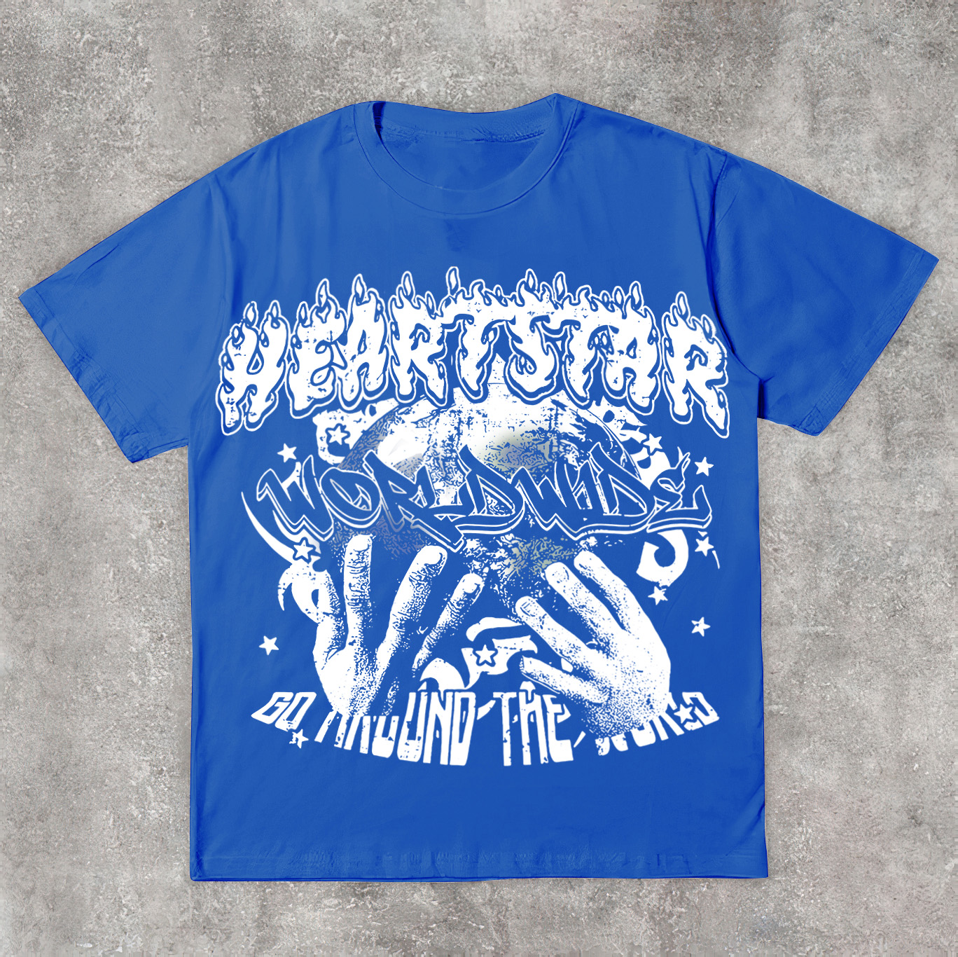 Vintage Hellstar Worldwide Casual Cotton Short Sleeve T-Shirt