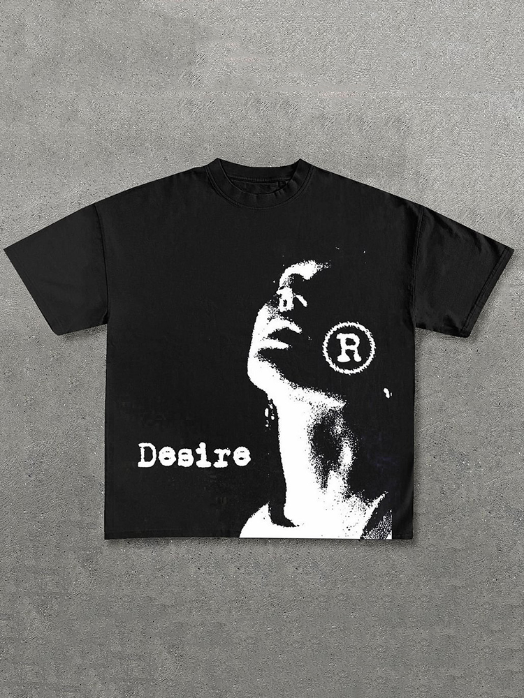 Vintage Desire Graphic 100% Cotton Short Sleeve T-Shirt