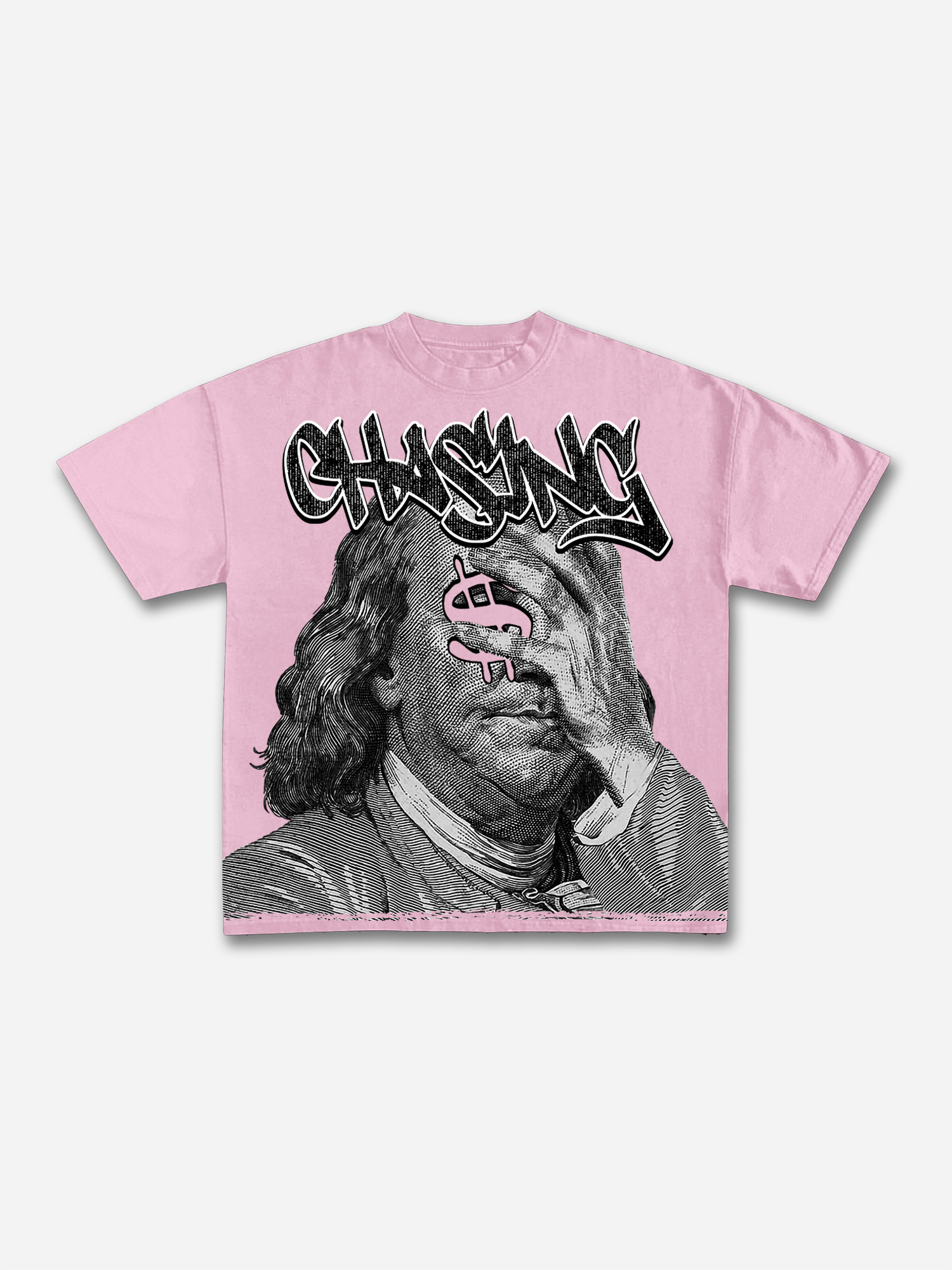 Vintage Chase Money Graphic Print T-Shirt