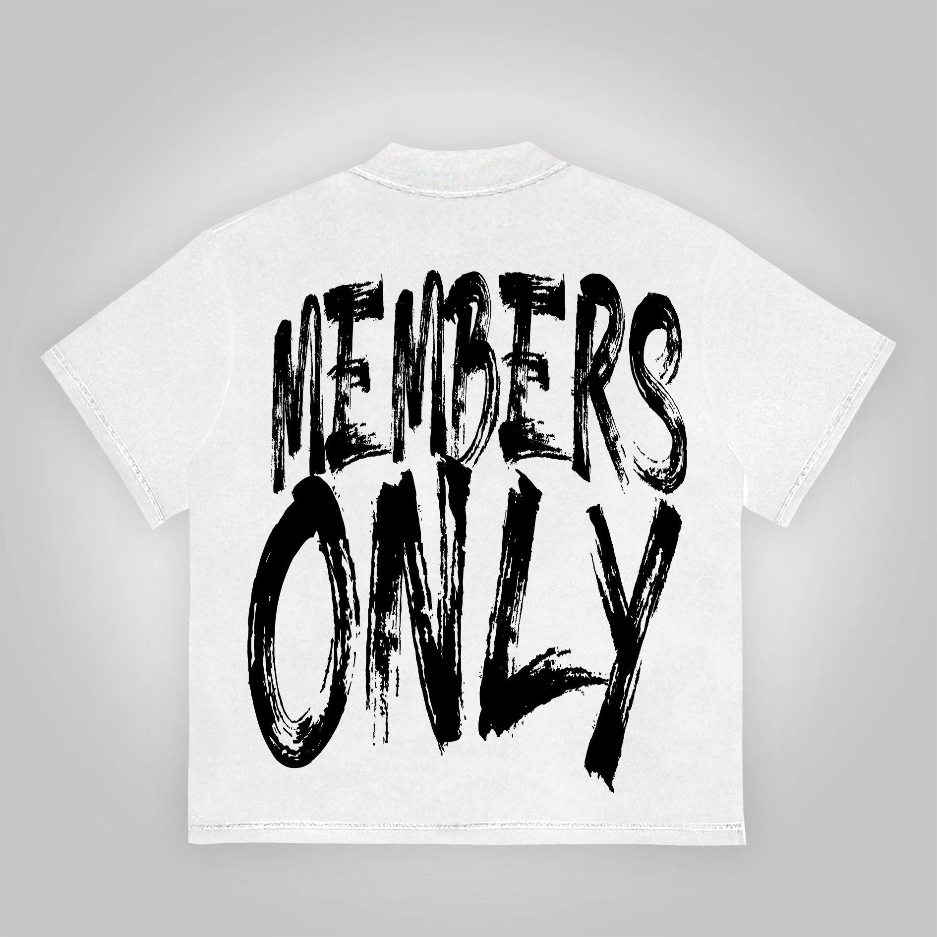 Vintage Members Only Graphic Cotton Short Sleeve T-Shirt